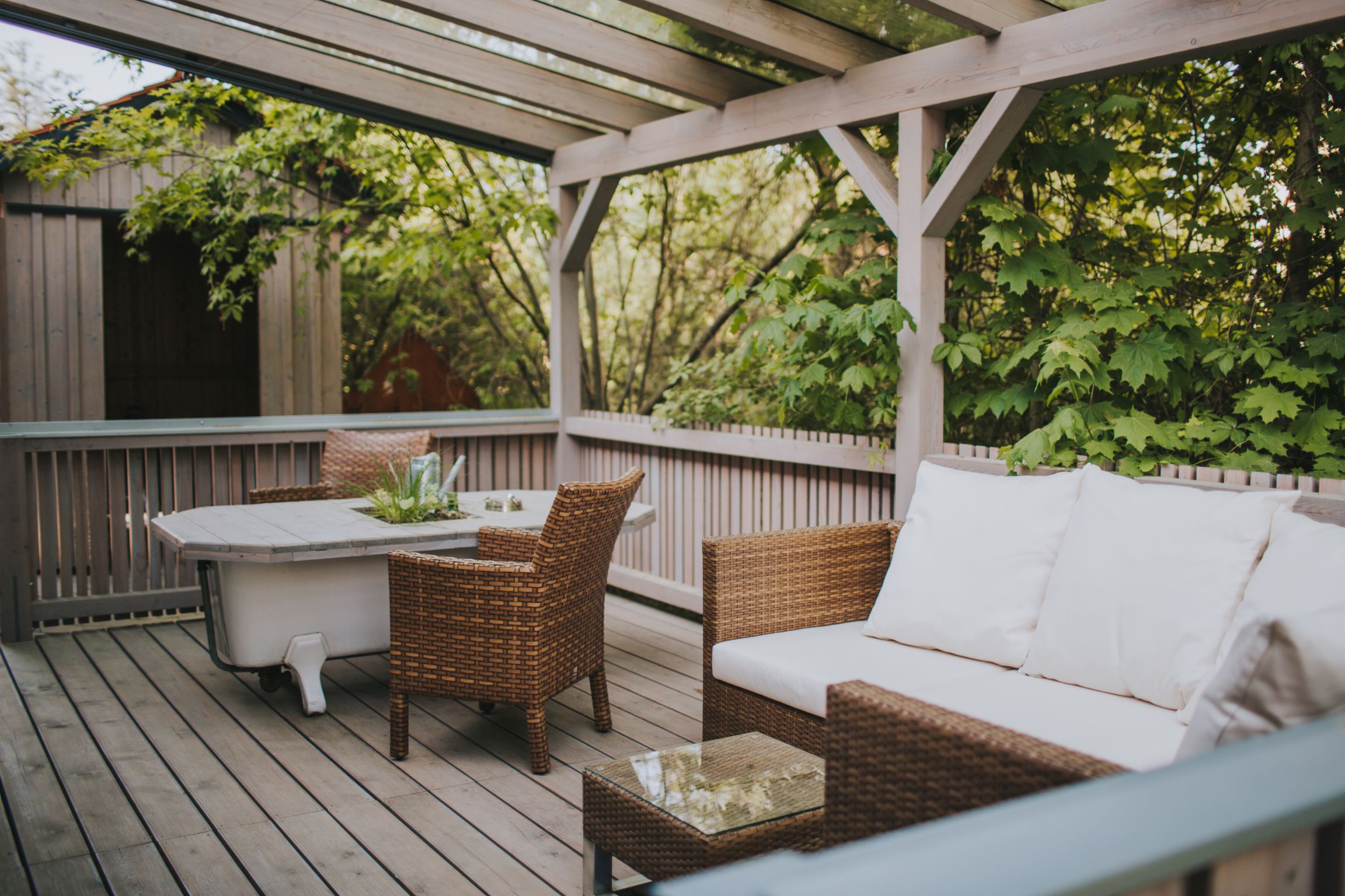 Veranda und Außenbereich