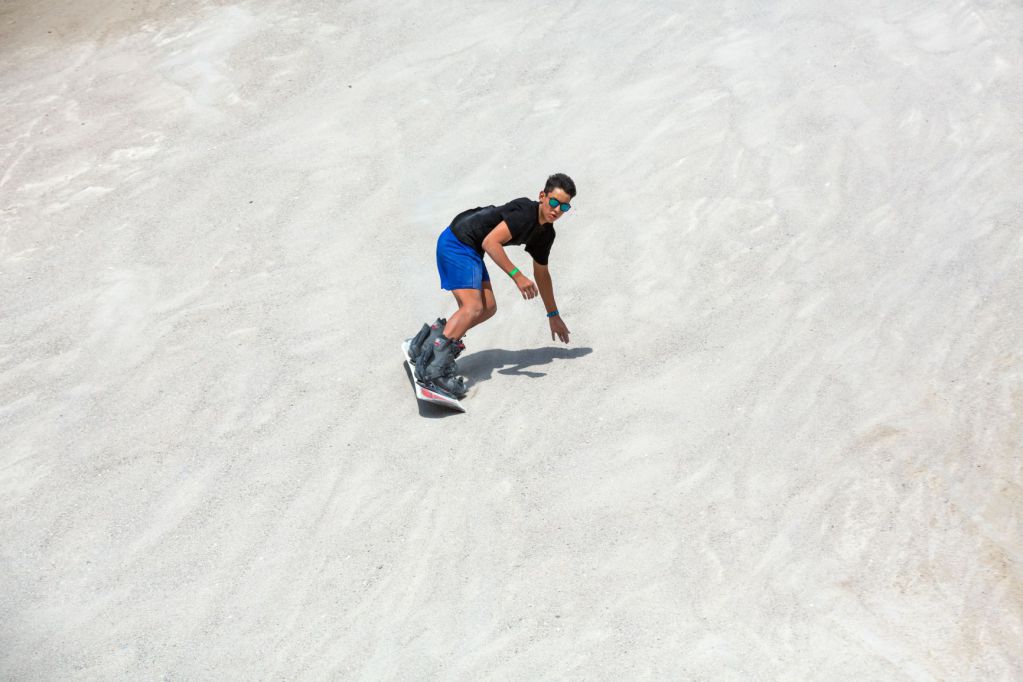 Sandski & Sandsnowboard am Monte Kaolino